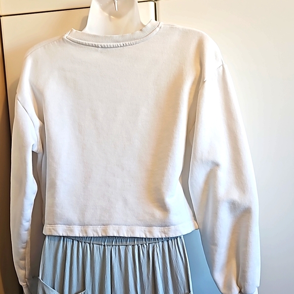 Zara Ladies Mickey Mouse Crop SweatShirt - Picture 3 of 6